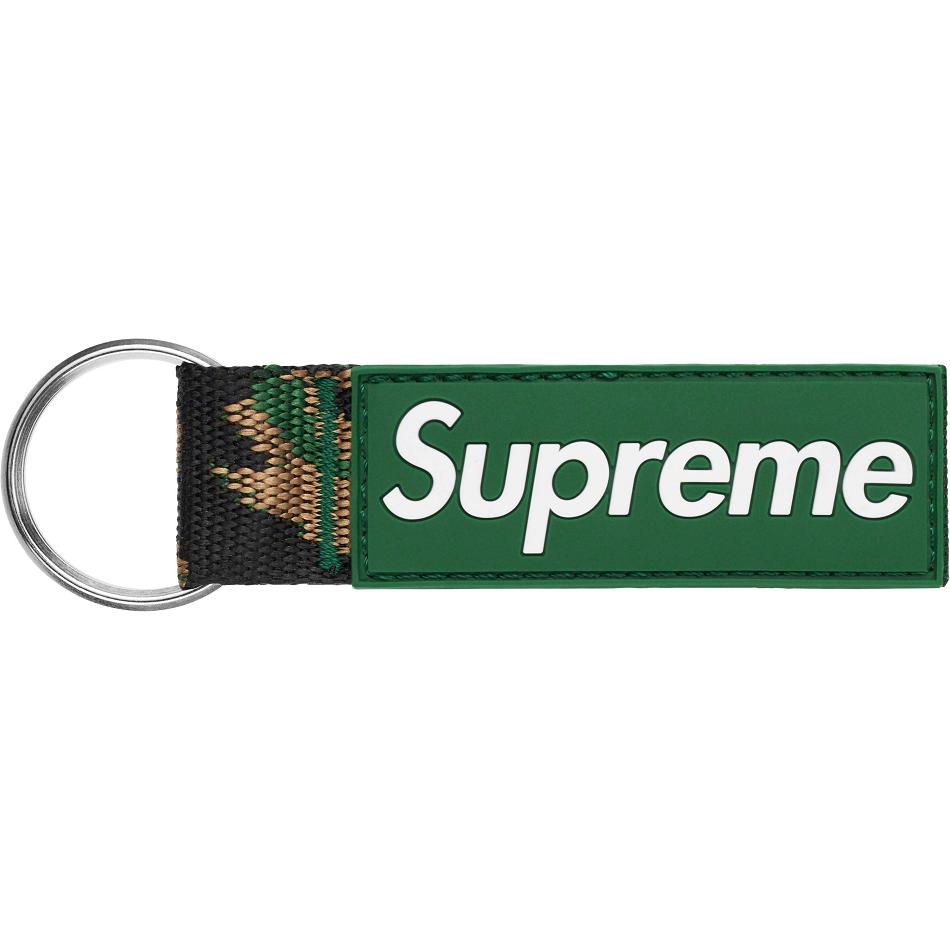 Accesorios Supreme Webbing Keychain Verde | CR184HK