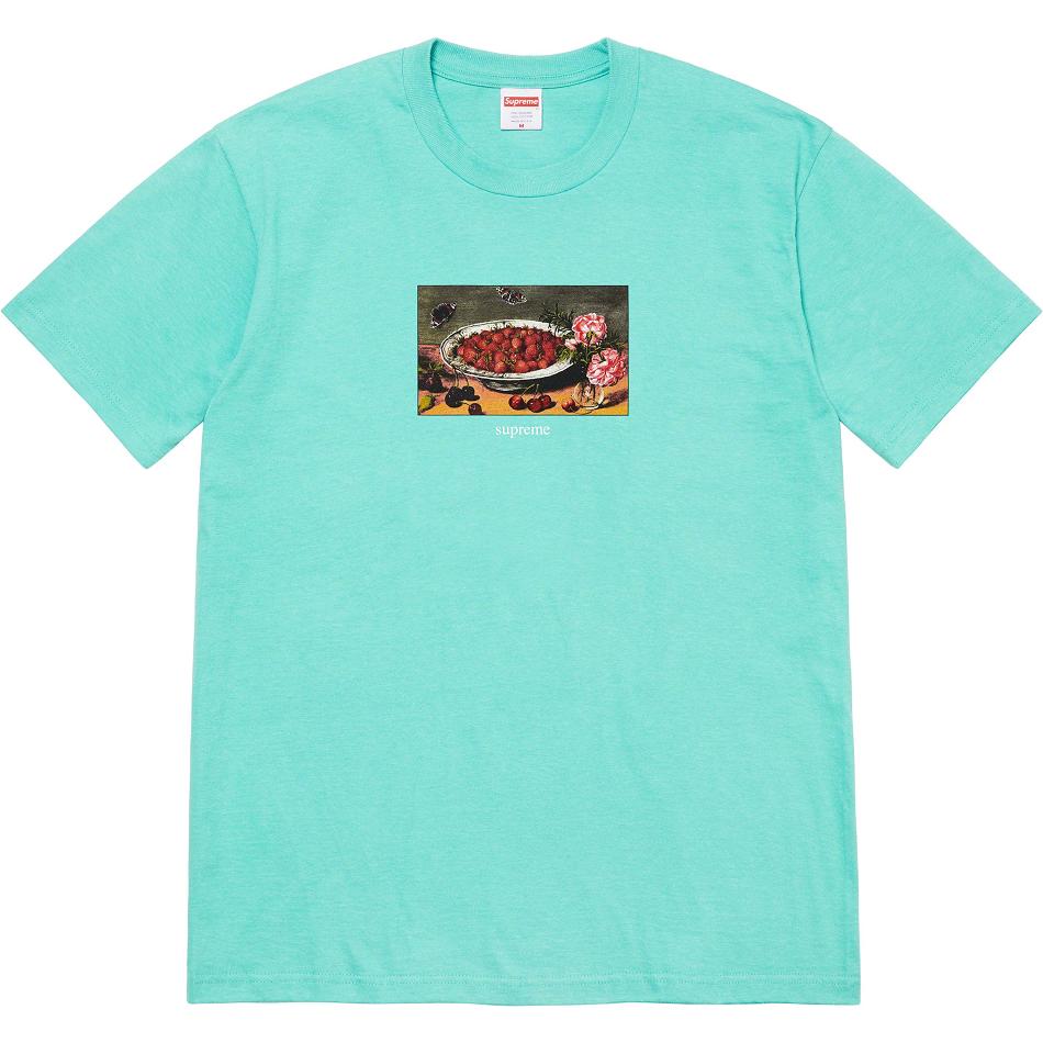 Camiseta Supreme Strawberries Tee Aqua | CR247QZ