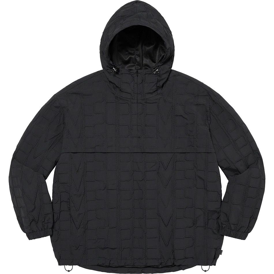 Chaquetas Supreme Repeat Stitch Anorak Negras | CR442FM