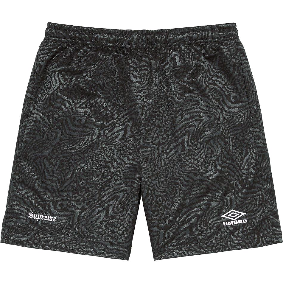 Pantalones Cortos Supreme Jacquard Animal Print Soccer Negras | CR361AP