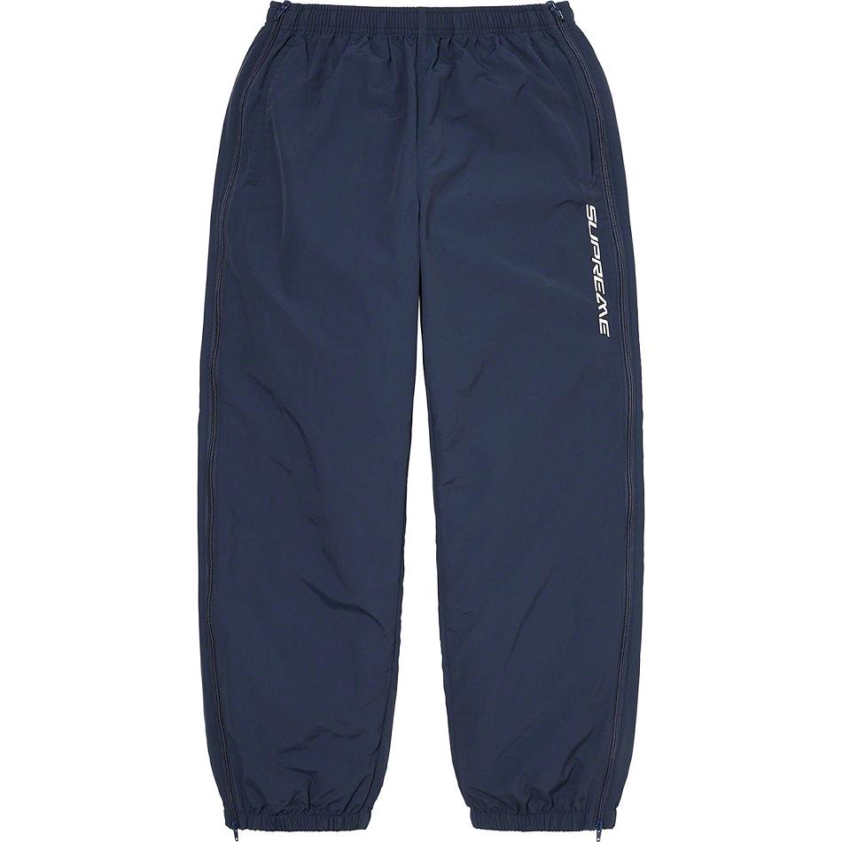 Pantalones Supreme Full Zip Baggy Warm Up Pant Azul Marino | CR430WY