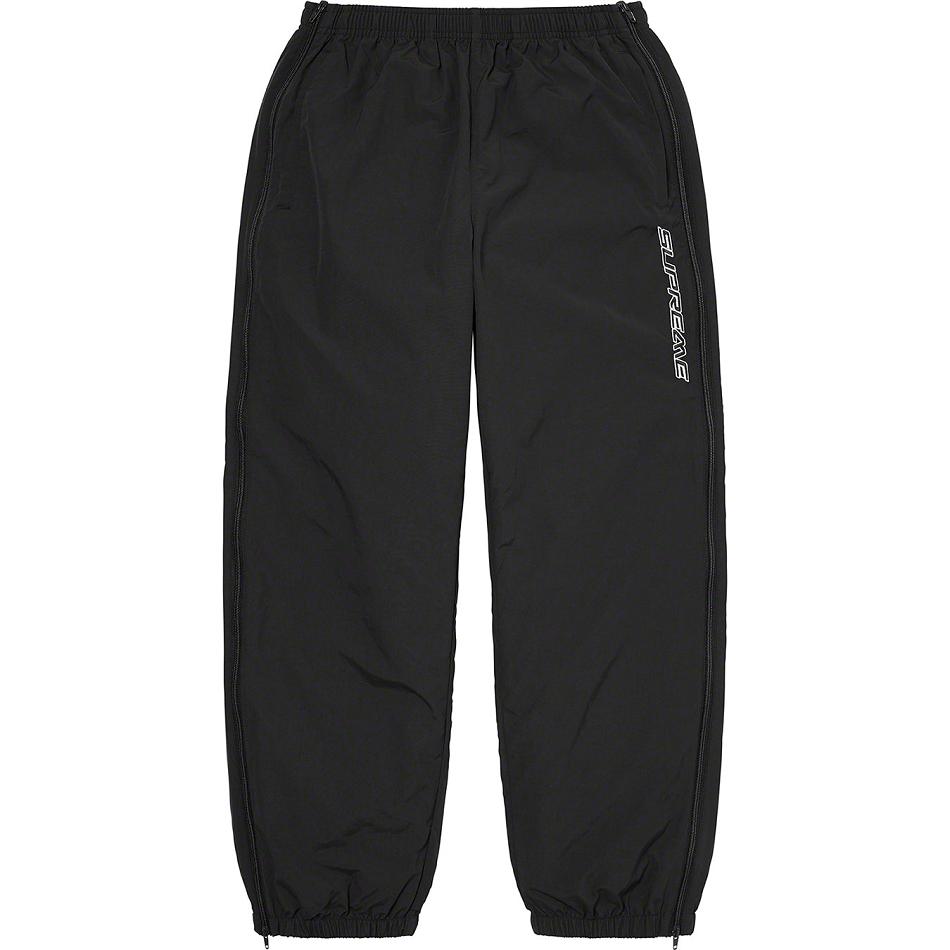 Pantalones Supreme Full Zip Baggy Warm Up Pant Negras | CR432RW