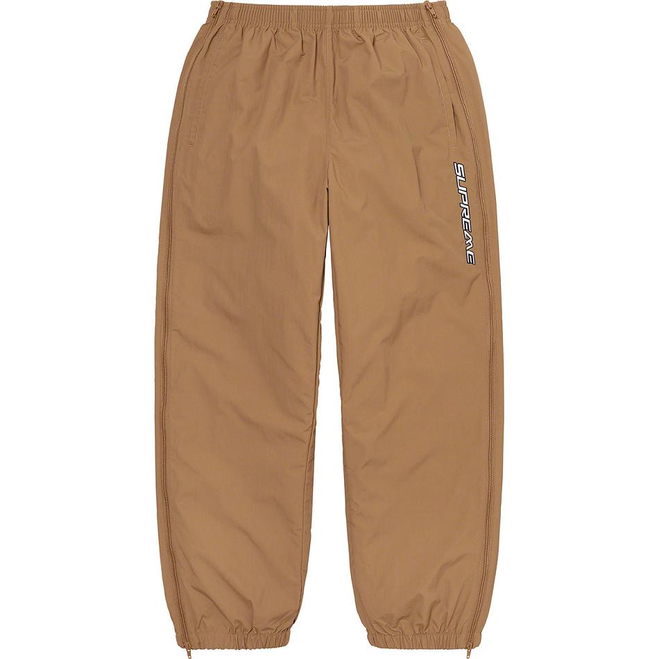 Pantalones Supreme Full Zip Baggy Warm Up Pant Marrones | CR433TV