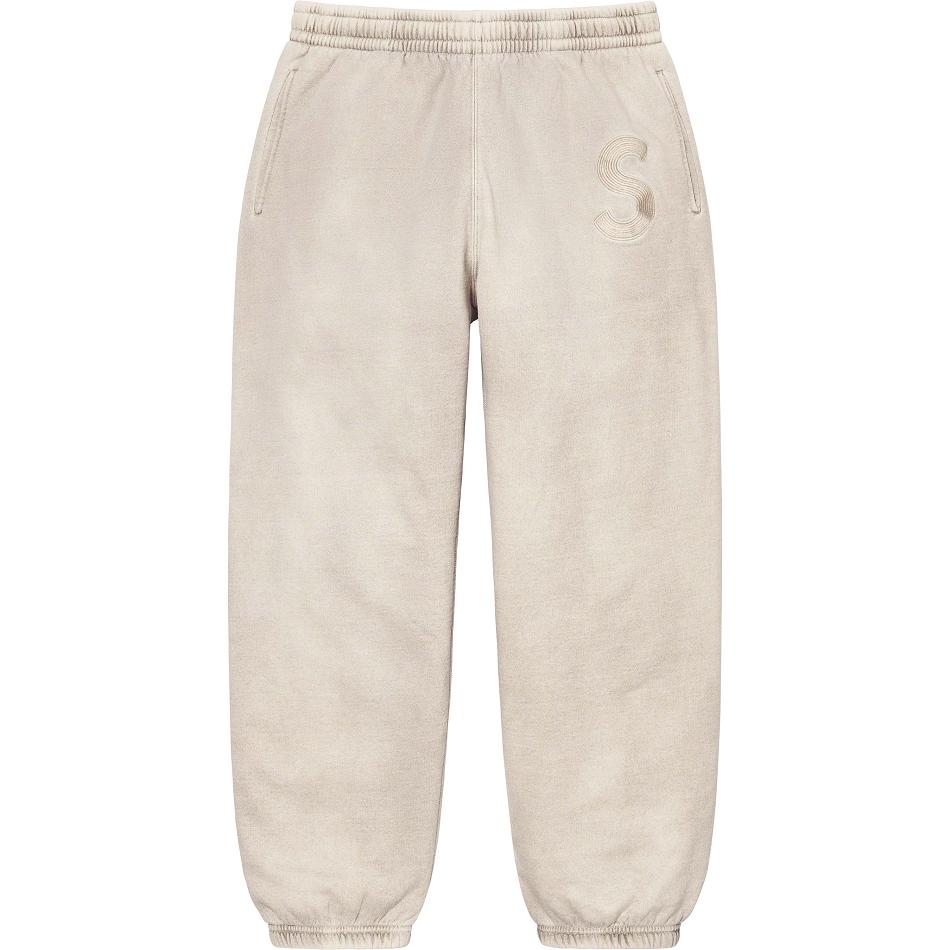 Pantalones Supreme Overdyed S Logo Sweatpant Beige | CR402MA