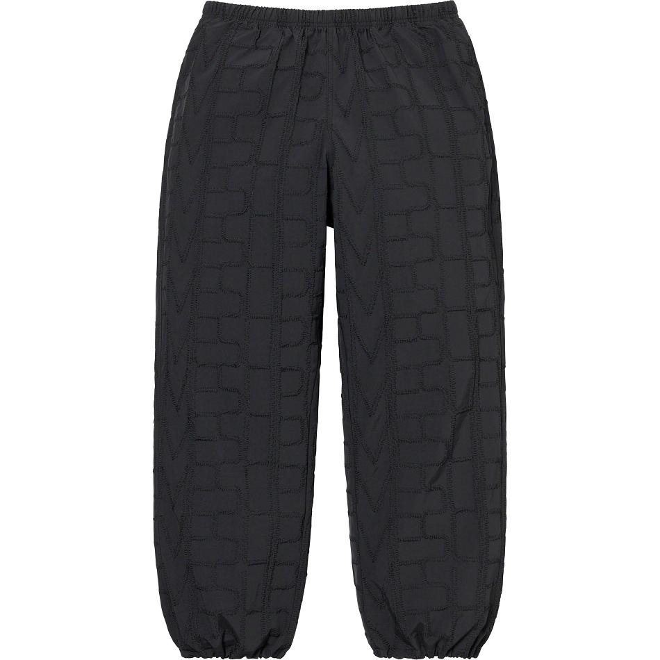 Pantalones Supreme Repeat Stitch Track Pant Negras | CR400BC