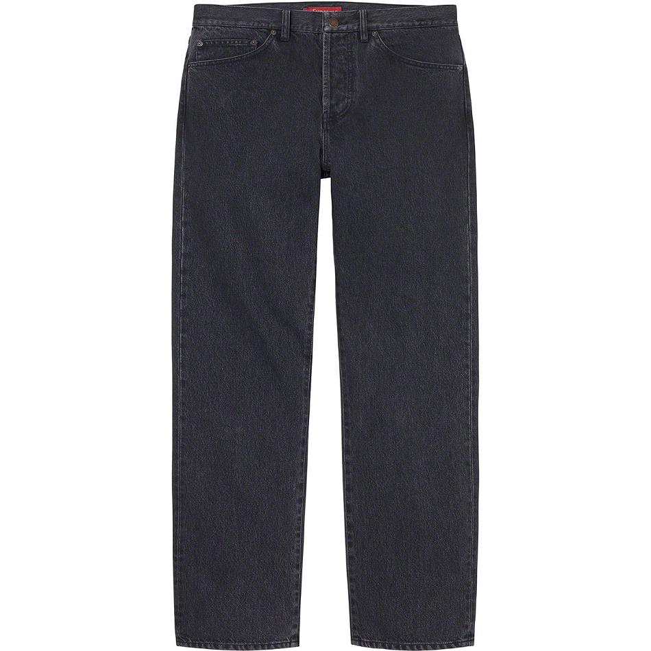 Pantalones Supreme Stone Washed Black Slim Jean Negras | CR434YU