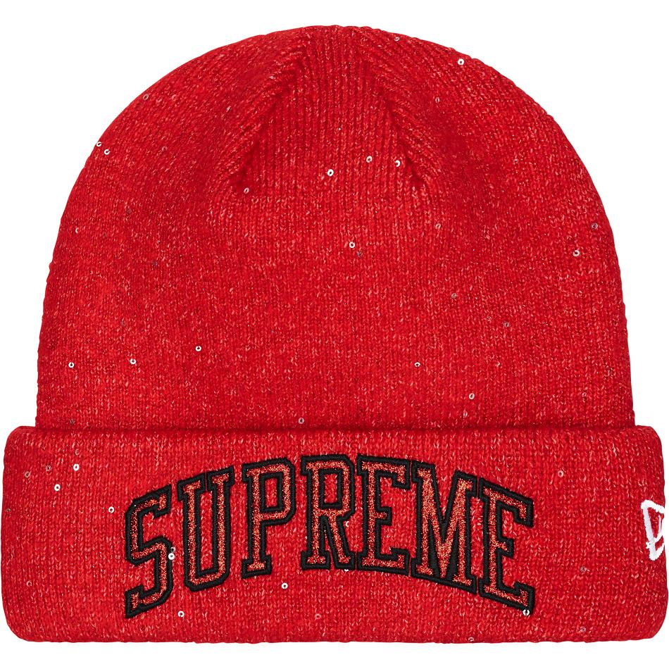 Sombreros Supreme New Era® Metallic Arc Beanie Rojas | CR144WY