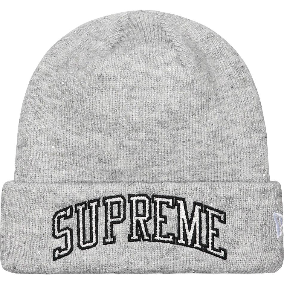 Sombreros Supreme New Era® Metallic Arc Beanie Gris | CR148YU