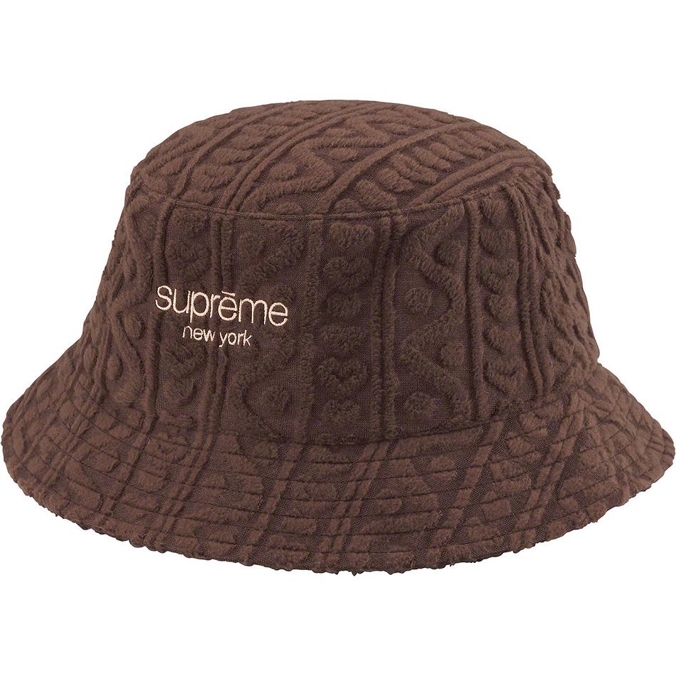 Sombreros Supreme Terry Pattern Crusher Marrones | CR143QZ