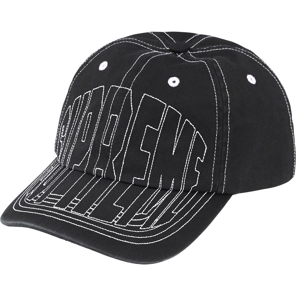 Sombreros Supreme Visor Stitch 6-Panel Negras | CR124IS