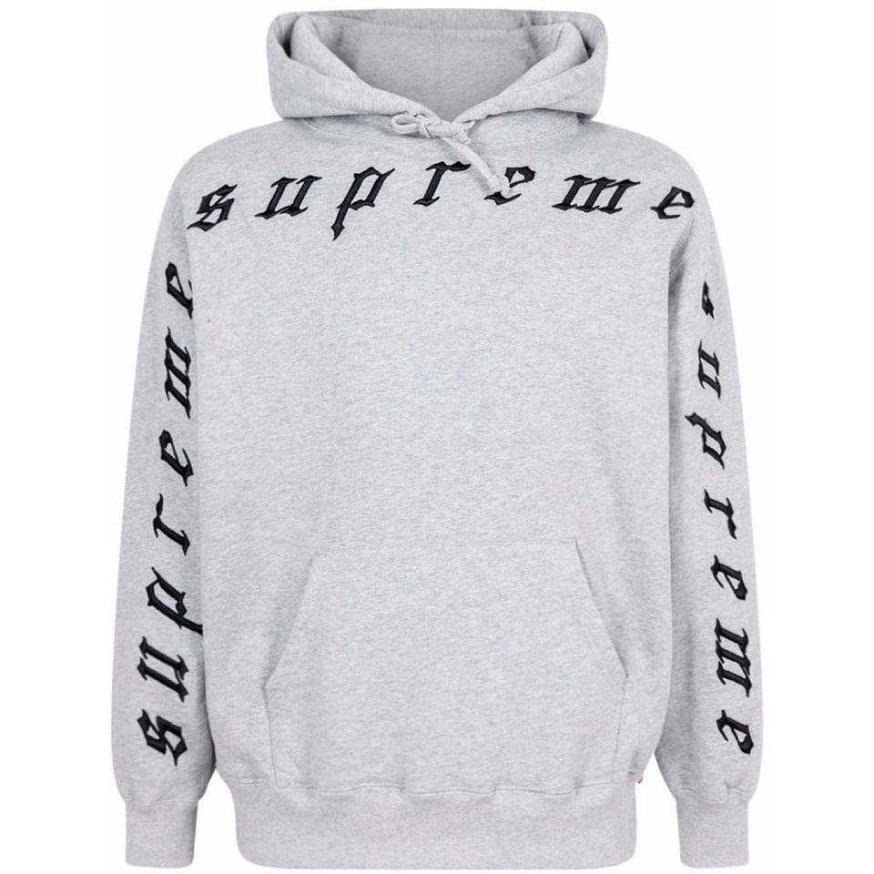 Sudadera Con Capucha Supreme Logo Gris | CR474ZG