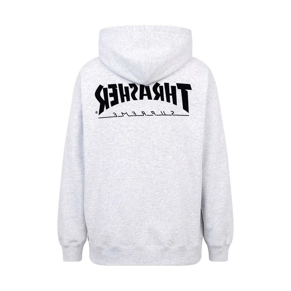 Sudadera Con Capucha Supreme X Thrasher Logo Print “FW21” Gris | CR455QZ