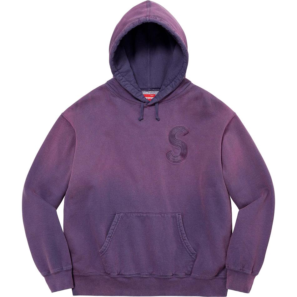 Sudaderas Supreme Overdyed S Logo Hooded Moradas | CR276RW