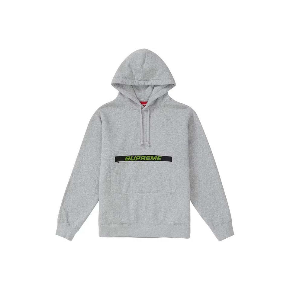 Sudaderas Supreme Zip Pouch Hooded Gris | CR253UT