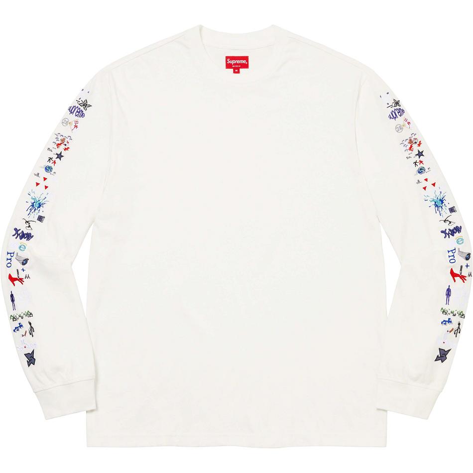 Suéteres Supreme AOI Icons L/S Top Blancas | CR315JJ