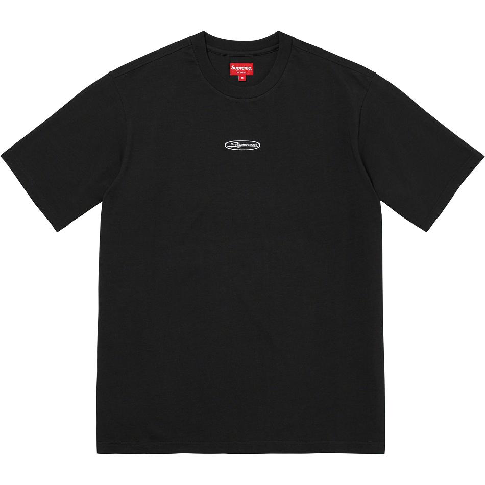 Suéteres Supreme Oval Logo S/S Top Negras | CR337DN