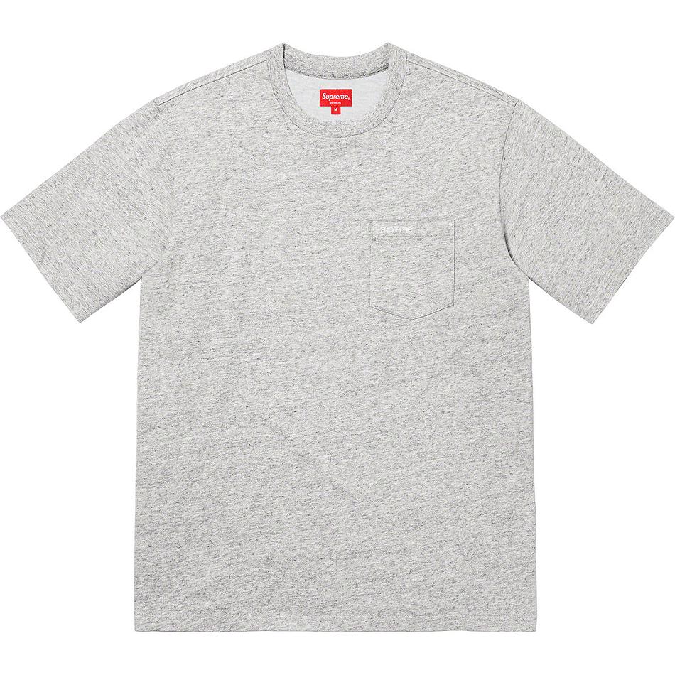 Suéteres Supreme S/S Pocket Tee Gris | CR319XF