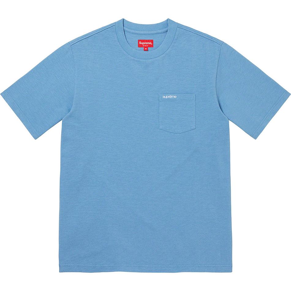 Suéteres Supreme S/S Pocket Tee Turquesa | CR316KI