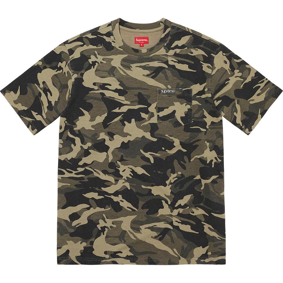 Suéteres Supreme S/S Pocket Tee Verde Oliva Camuflaje | CR323NB