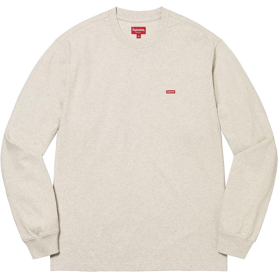 Suéteres Supreme Small Box L/S Tee Beige | CR343LH