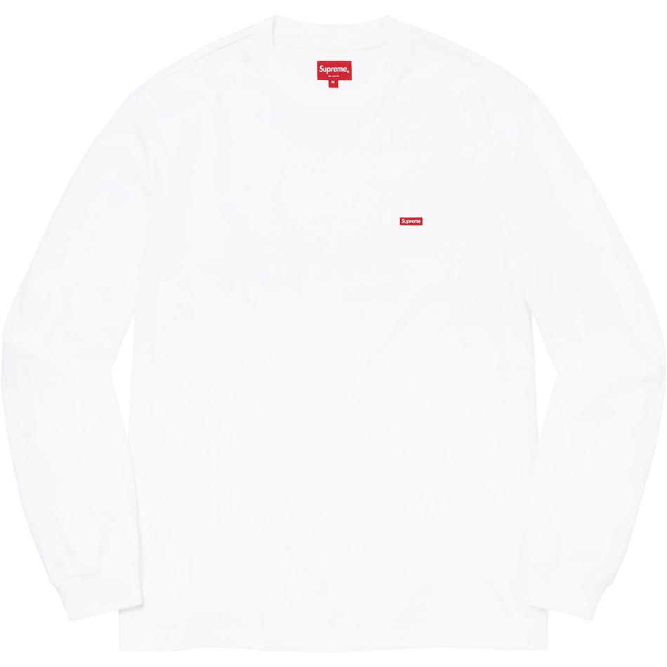 Suéteres Supreme Small Box L/S Tee Blancas | CR347VD