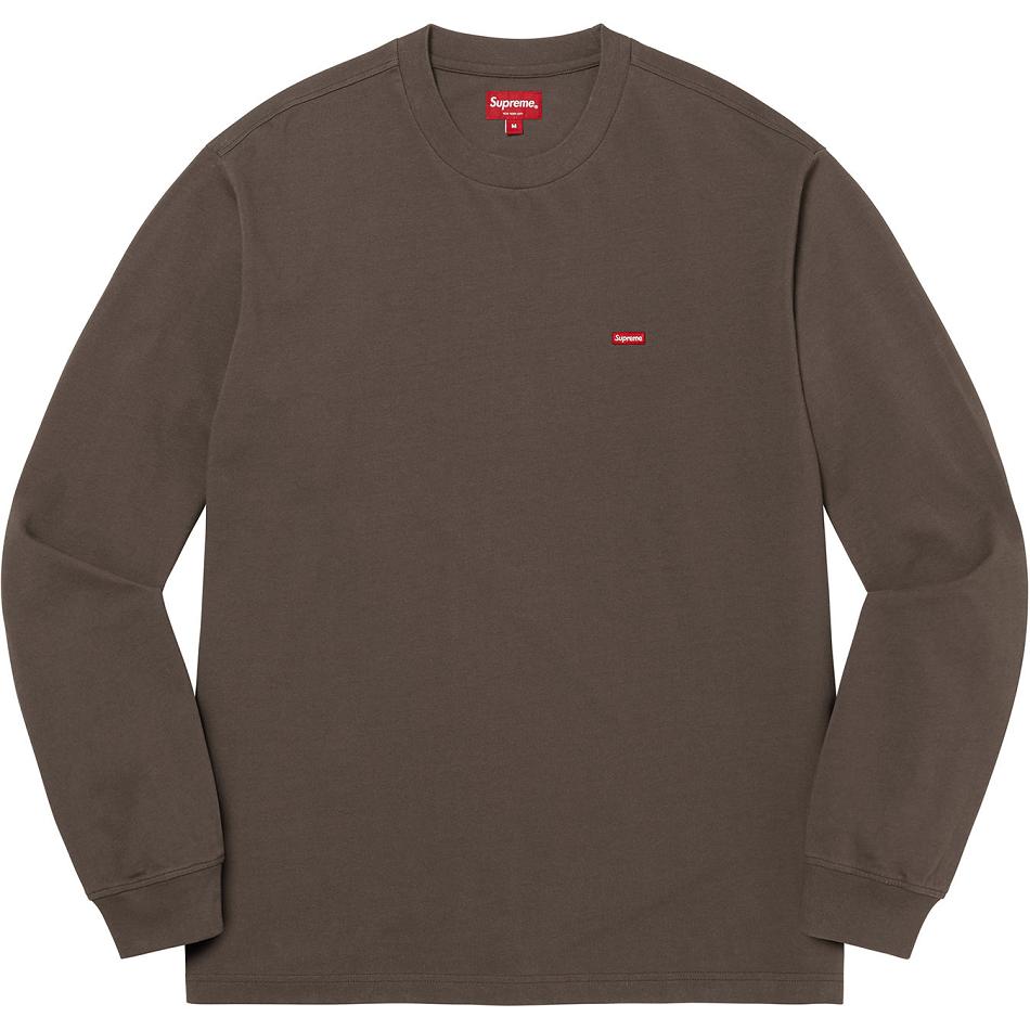 Suéteres Supreme Small Box L/S Tee Marrones | CR341JJ