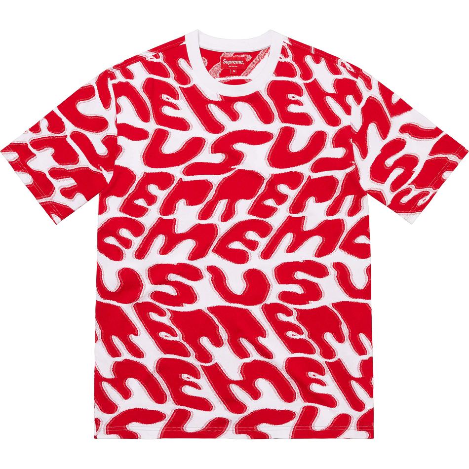 Suéteres Supreme Stacked Intarsia S/S Top Blancas Rojas | CR311DN