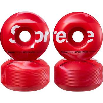 Accesorios Supreme Spitfire® Shop Wheels (Set of 4) Skateboard Rojas | CR174YU