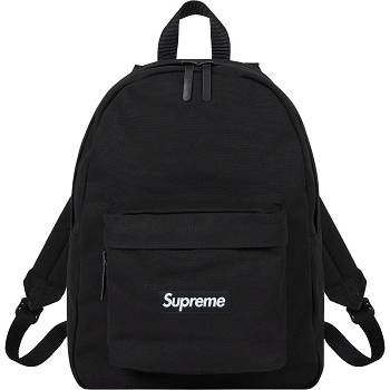 Bolsas Supreme Canvas Backpack Negras | CR166BC