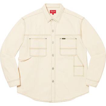 Camisas Supreme Denim Painter Beige | CR389DN