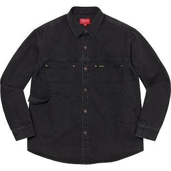 Camisas Supreme Denim Painter Negras | CR390FM