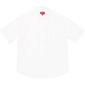 Camisas Supreme Loose Fit S/S Oxford Blancas | CR383UT