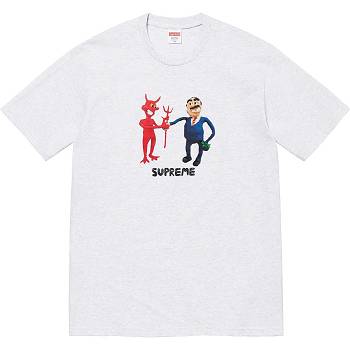 Camiseta Supreme Business Tee Beige | CR212KI