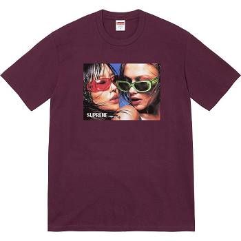 Camiseta Supreme Eyewear Tee Burdeos | CR228IS