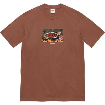 Camiseta Supreme Strawberries Tee Marrones | CR251TV