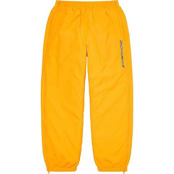 Pantalones Supreme Full Zip Baggy Warm Up Pant Amarillo | CR429QZ