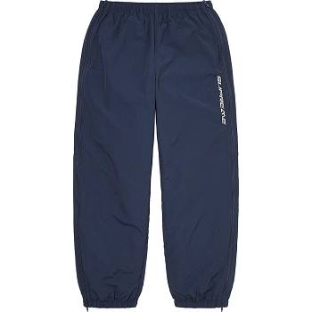 Pantalones Supreme Full Zip Baggy Warm Up Pant Azul Marino | CR430WY