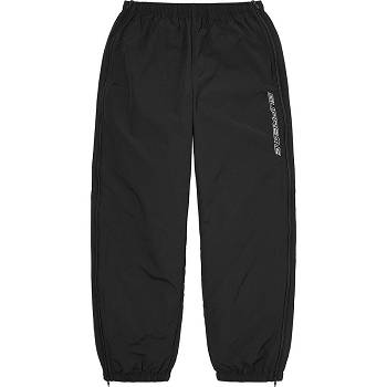 Pantalones Supreme Full Zip Baggy Warm Up Pant Negras | CR432RW