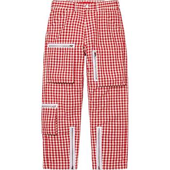 Pantalones Supreme Gingham Flight Pant Rojas | CR393JJ