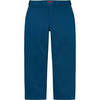 Pantalones Supreme Work Pant Azul Marino | CR420KI