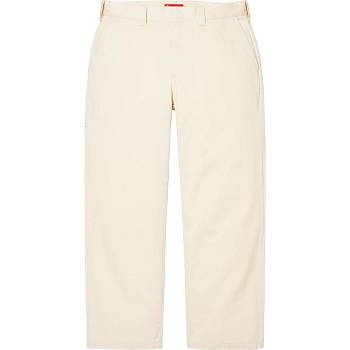 Pantalones Supreme Work Pant Blancas | CR422ZG