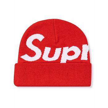 Sombreros Supreme Big Logo Beanie Rojas | CR113VD