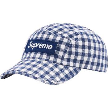 Sombreros Supreme Gingham Camp Cap Azules | CR115NB