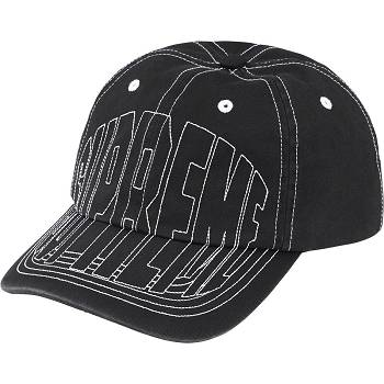 Sombreros Supreme Visor Stitch 6-Panel Negras | CR124IS