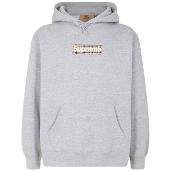 Sudadera Con Capucha Supreme X Burberry Gris | CR458RW