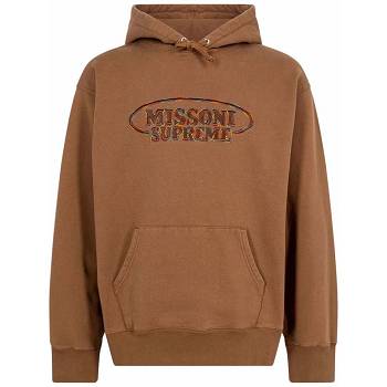 Sudadera Con Capucha Supreme x Missoni Logo Marrones | CR456WY