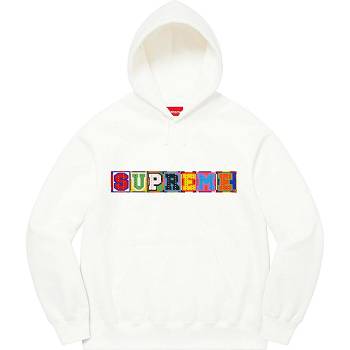 Sudaderas Supreme Beaded Hooded Blancas | CR272MA