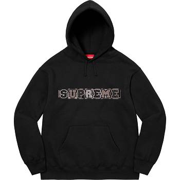 Sudaderas Supreme Beaded Hooded Negras | CR275EX