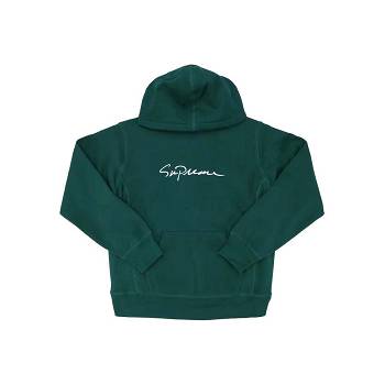 Sudaderas Supreme Classic Script Hooded Verde | CR268CE