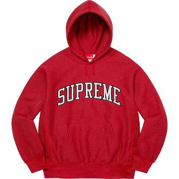 Sudaderas Supreme Glitter Arc Hooded Rojas | CR296BC